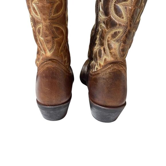 Laredo Birchwood Brown Leather Cowboy Boot Men size 10.5 D - Picture 5 of 10